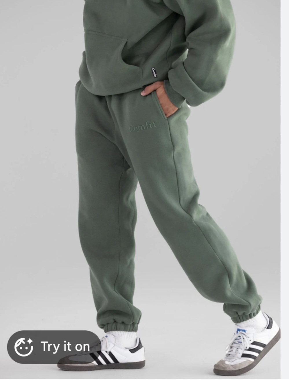 Olive Green Women's Fleece Jogger Pants